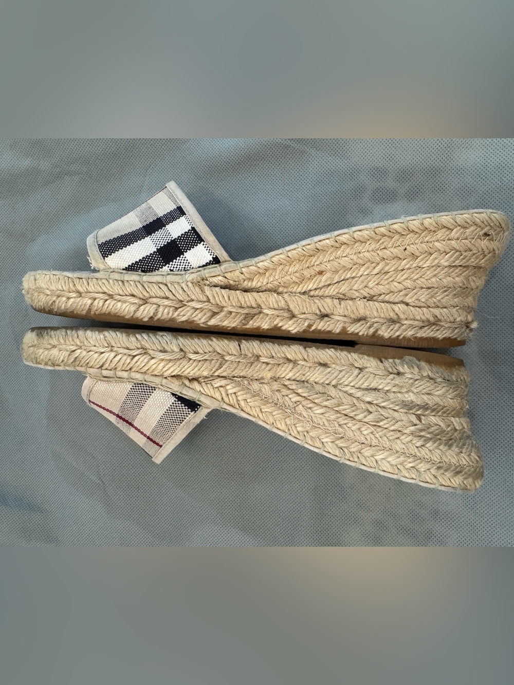Burberry Plaid Espadrille Sandals - Picture 5 of 9